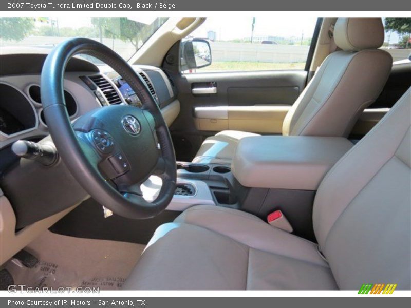 Black / Beige 2007 Toyota Tundra Limited Double Cab