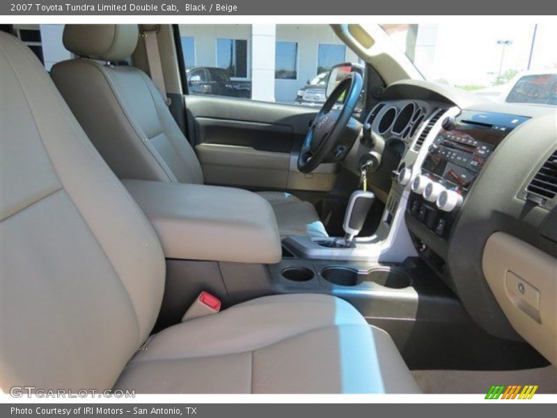 Black / Beige 2007 Toyota Tundra Limited Double Cab