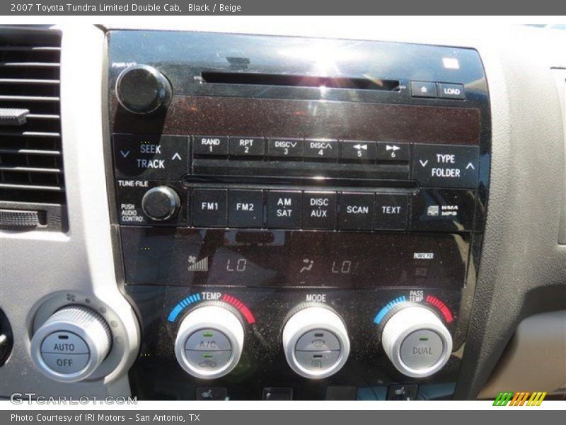 Black / Beige 2007 Toyota Tundra Limited Double Cab