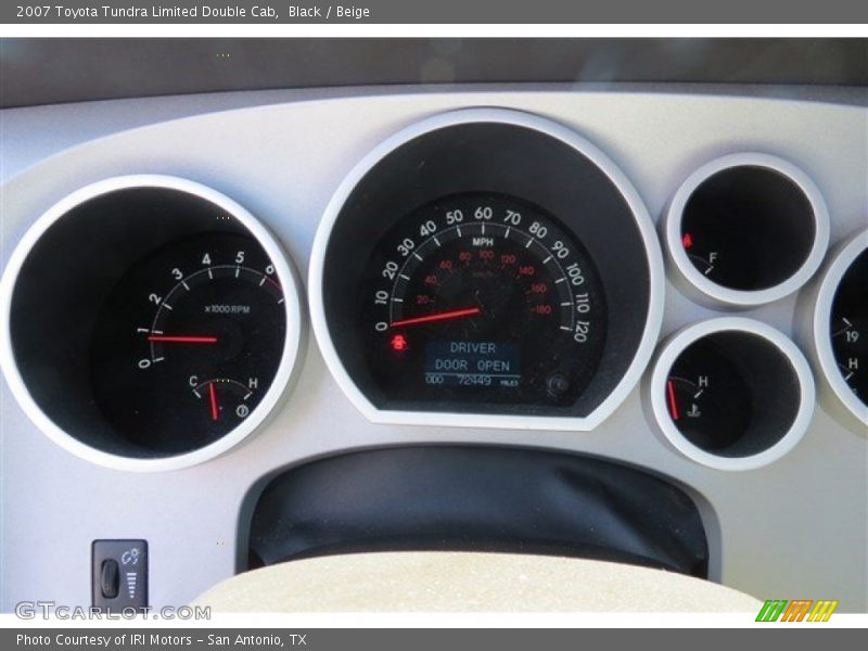 Black / Beige 2007 Toyota Tundra Limited Double Cab