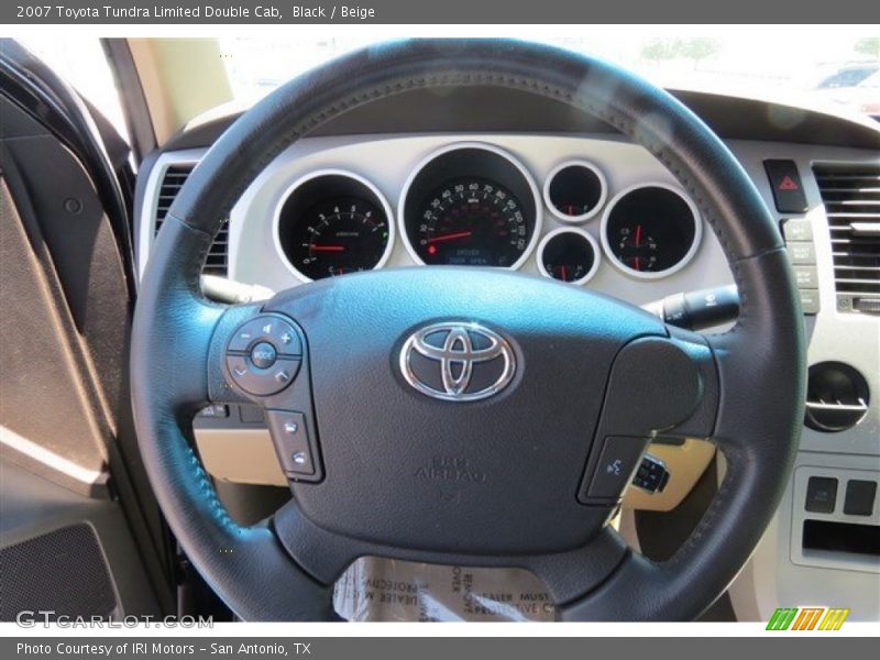 Black / Beige 2007 Toyota Tundra Limited Double Cab