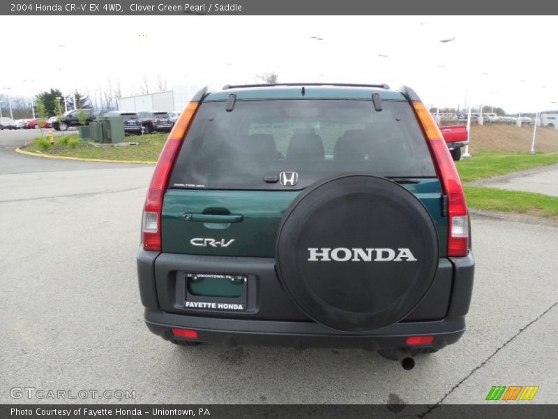 Clover Green Pearl / Saddle 2004 Honda CR-V EX 4WD
