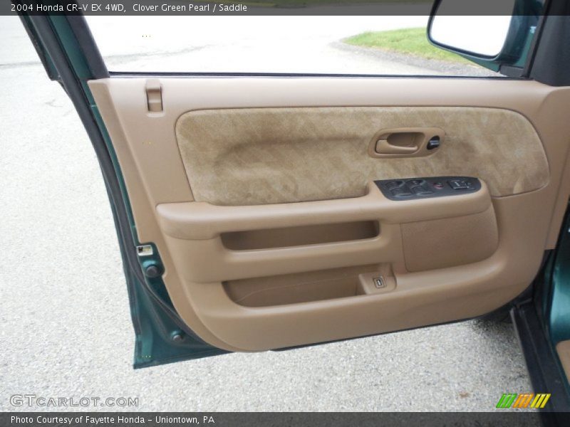 Clover Green Pearl / Saddle 2004 Honda CR-V EX 4WD