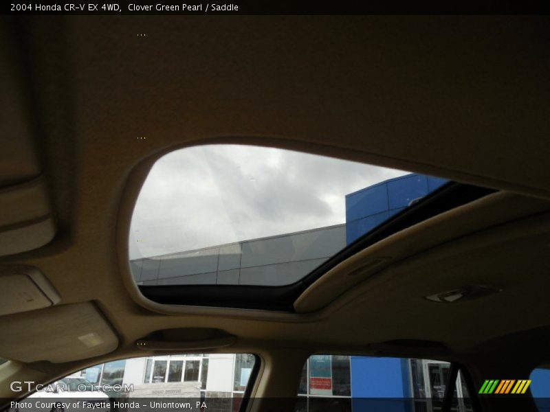 Clover Green Pearl / Saddle 2004 Honda CR-V EX 4WD