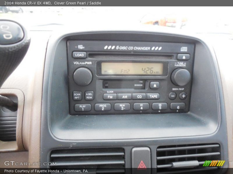 Clover Green Pearl / Saddle 2004 Honda CR-V EX 4WD