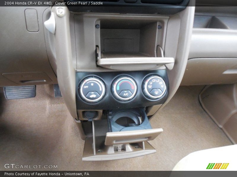 Clover Green Pearl / Saddle 2004 Honda CR-V EX 4WD