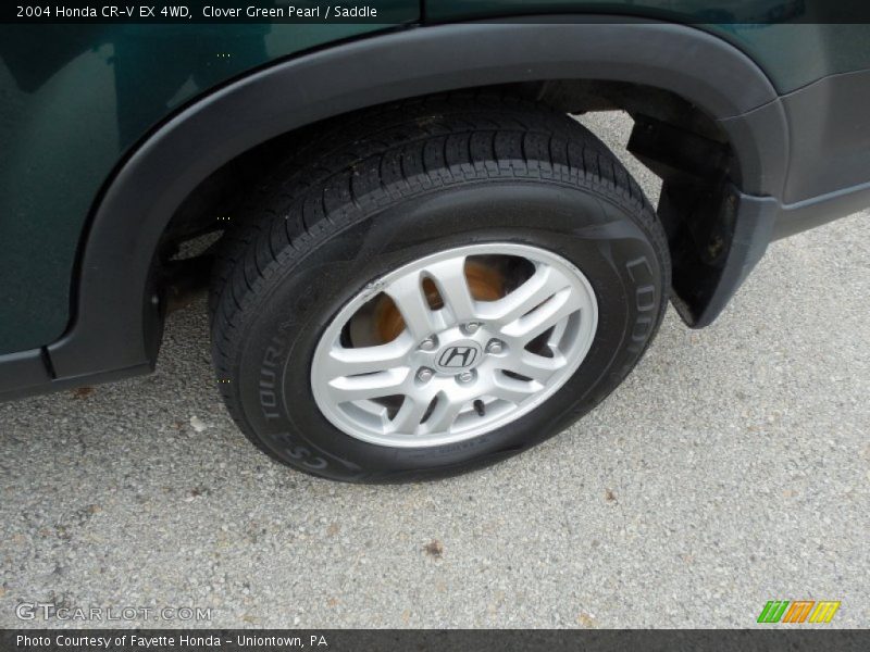 Clover Green Pearl / Saddle 2004 Honda CR-V EX 4WD