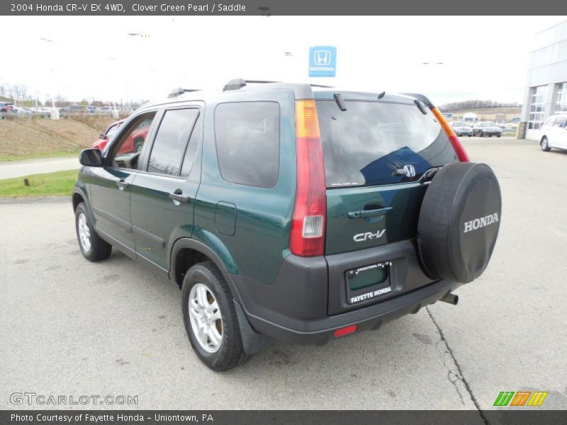Clover Green Pearl / Saddle 2004 Honda CR-V EX 4WD