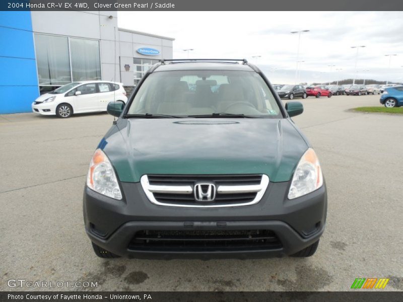 Clover Green Pearl / Saddle 2004 Honda CR-V EX 4WD