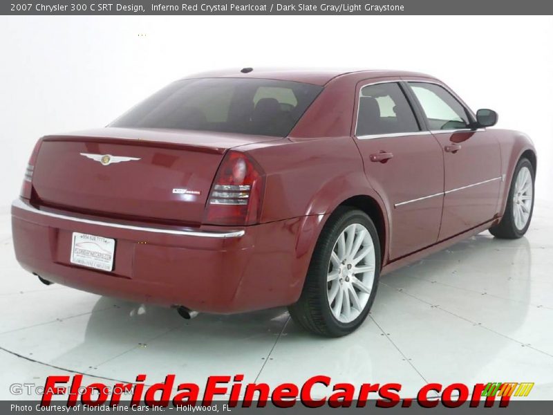 Inferno Red Crystal Pearlcoat / Dark Slate Gray/Light Graystone 2007 Chrysler 300 C SRT Design