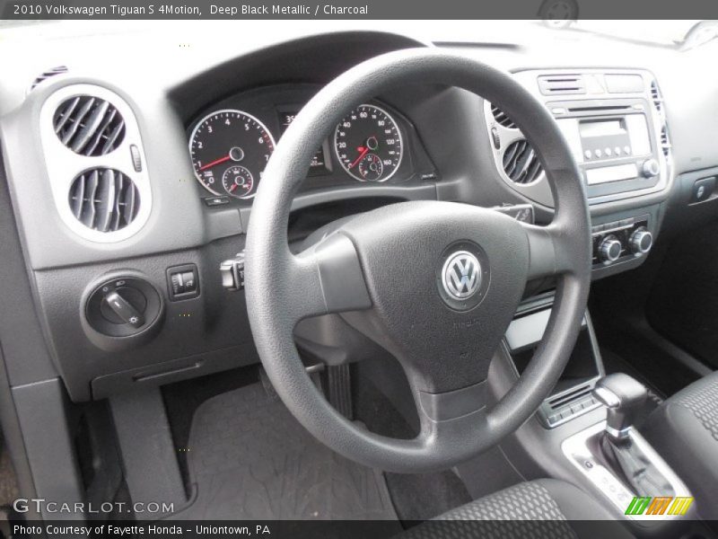 Deep Black Metallic / Charcoal 2010 Volkswagen Tiguan S 4Motion