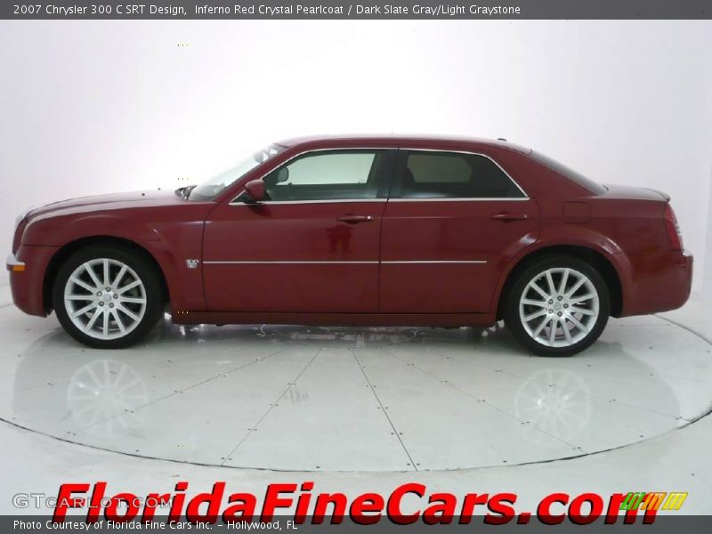 Inferno Red Crystal Pearlcoat / Dark Slate Gray/Light Graystone 2007 Chrysler 300 C SRT Design