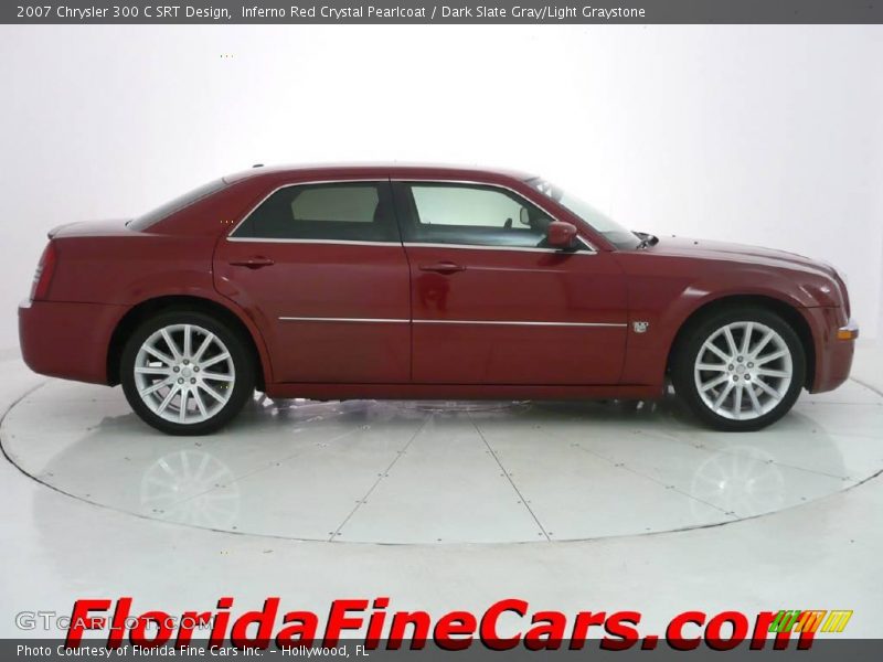 Inferno Red Crystal Pearlcoat / Dark Slate Gray/Light Graystone 2007 Chrysler 300 C SRT Design