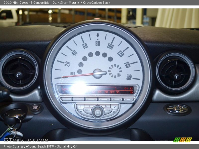 Dark Silver Metallic / Grey/Carbon Black 2010 Mini Cooper S Convertible
