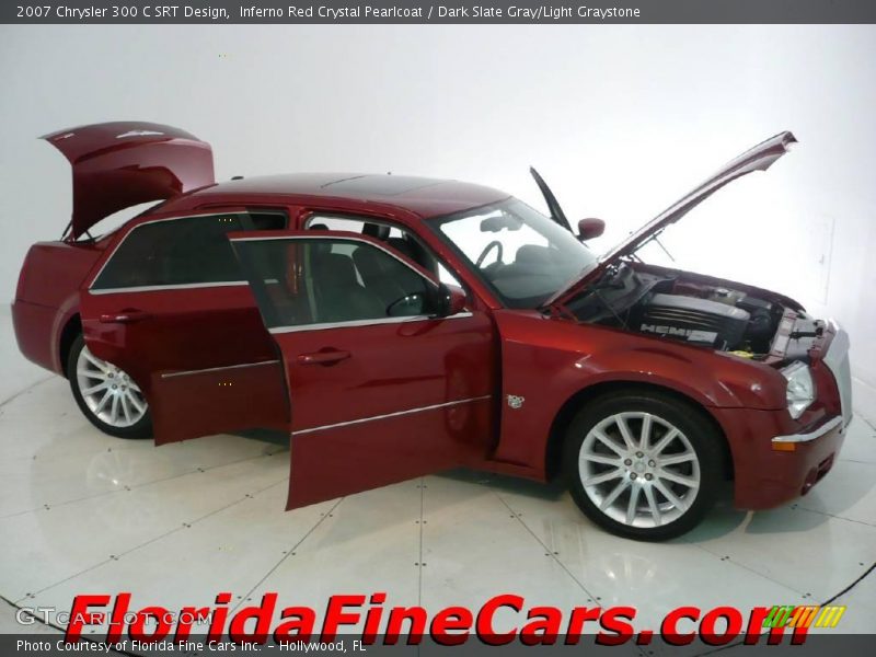 Inferno Red Crystal Pearlcoat / Dark Slate Gray/Light Graystone 2007 Chrysler 300 C SRT Design