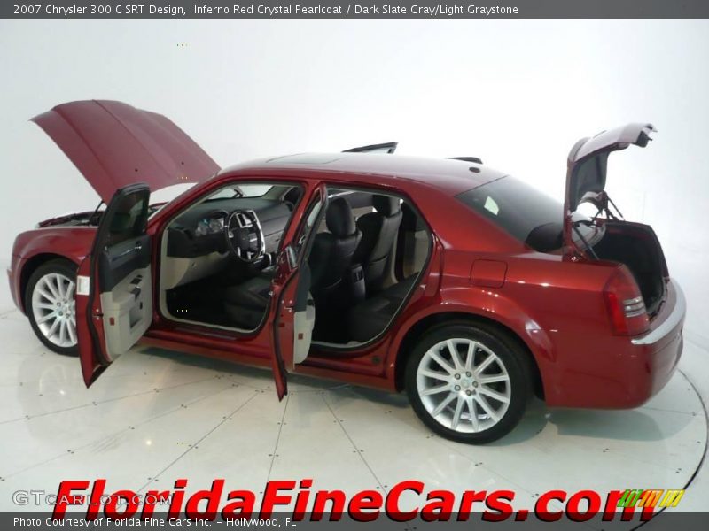 Inferno Red Crystal Pearlcoat / Dark Slate Gray/Light Graystone 2007 Chrysler 300 C SRT Design