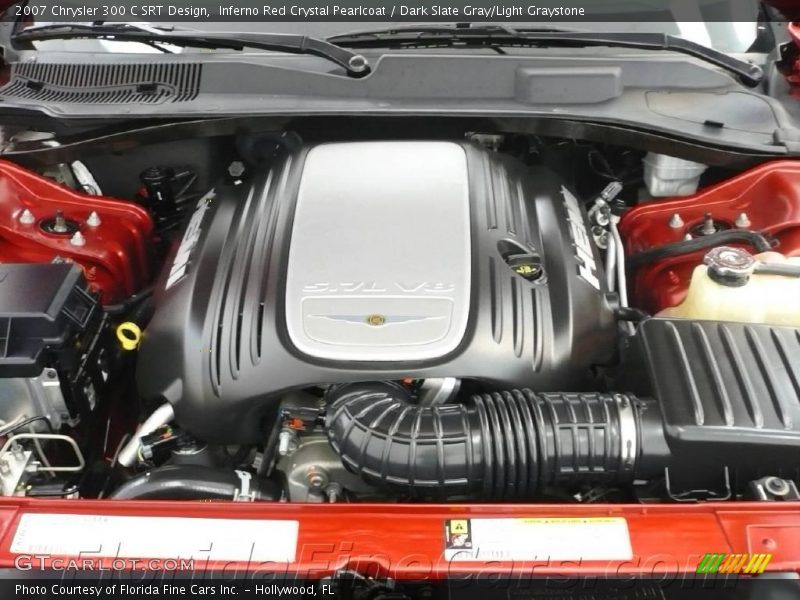 Inferno Red Crystal Pearlcoat / Dark Slate Gray/Light Graystone 2007 Chrysler 300 C SRT Design