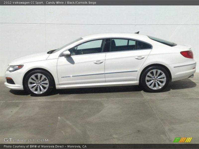 Candy White / Black/Cornsilk Beige 2012 Volkswagen CC Sport