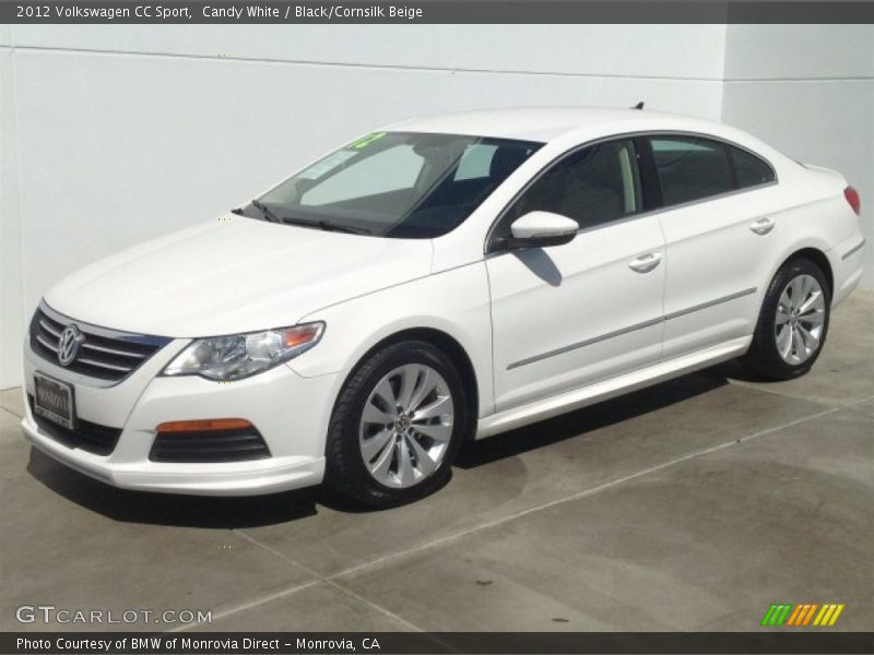 Candy White / Black/Cornsilk Beige 2012 Volkswagen CC Sport