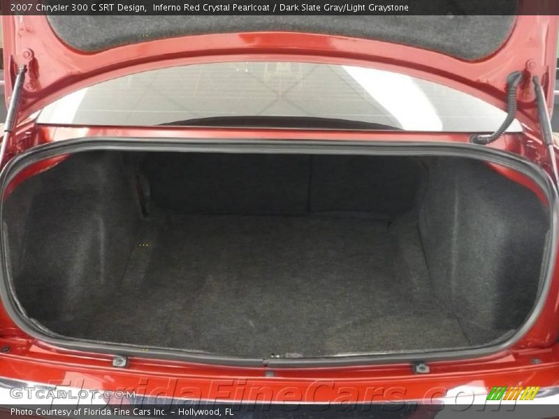 Inferno Red Crystal Pearlcoat / Dark Slate Gray/Light Graystone 2007 Chrysler 300 C SRT Design