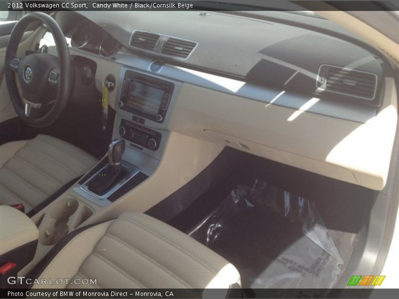 Candy White / Black/Cornsilk Beige 2012 Volkswagen CC Sport