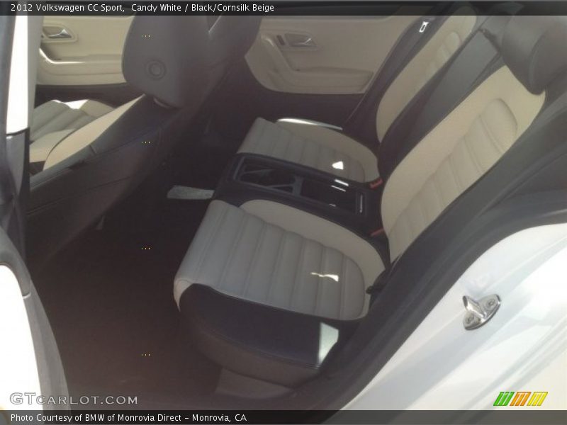 Candy White / Black/Cornsilk Beige 2012 Volkswagen CC Sport