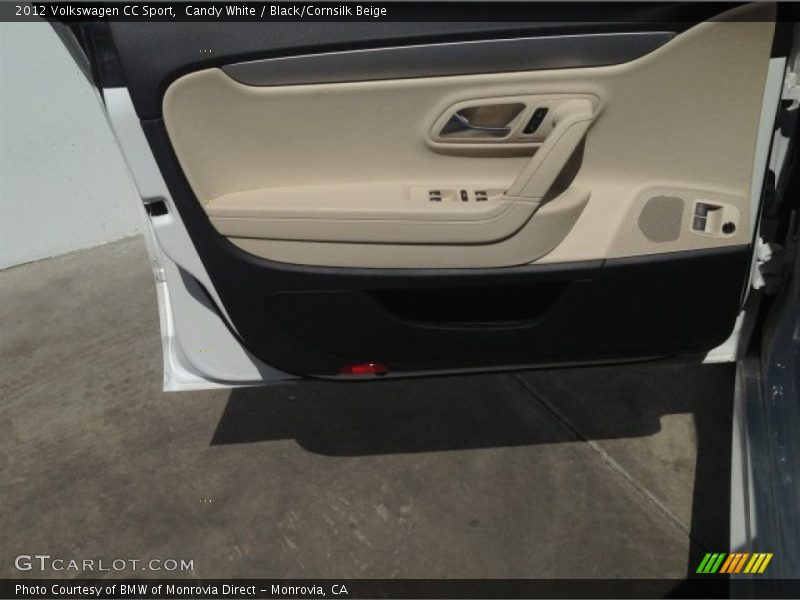 Candy White / Black/Cornsilk Beige 2012 Volkswagen CC Sport