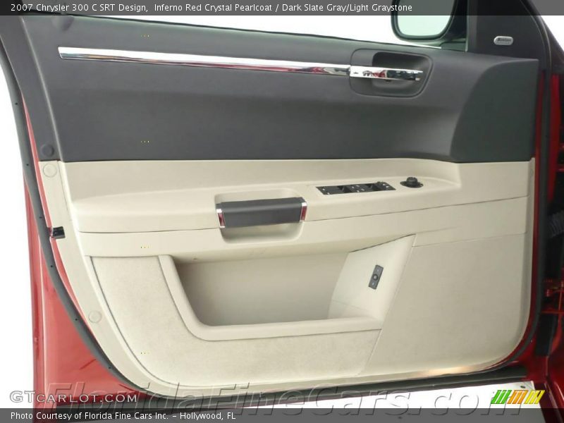 Inferno Red Crystal Pearlcoat / Dark Slate Gray/Light Graystone 2007 Chrysler 300 C SRT Design