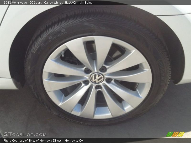 Candy White / Black/Cornsilk Beige 2012 Volkswagen CC Sport