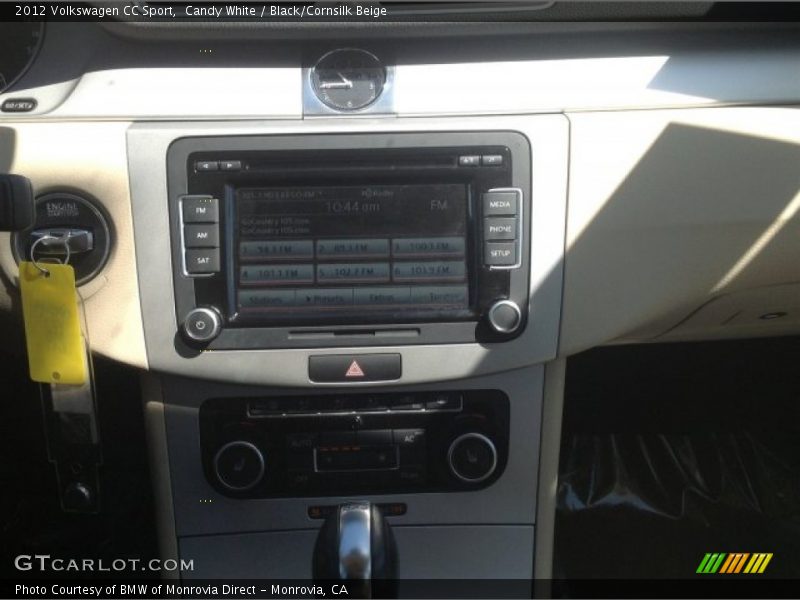 Candy White / Black/Cornsilk Beige 2012 Volkswagen CC Sport