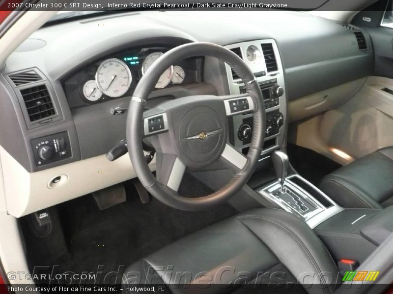 Inferno Red Crystal Pearlcoat / Dark Slate Gray/Light Graystone 2007 Chrysler 300 C SRT Design