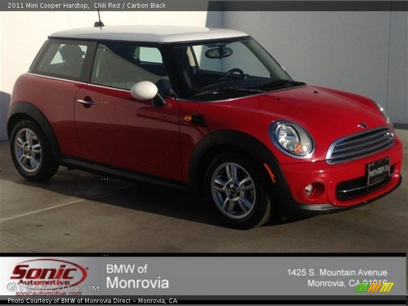 Chili Red / Carbon Black 2011 Mini Cooper Hardtop