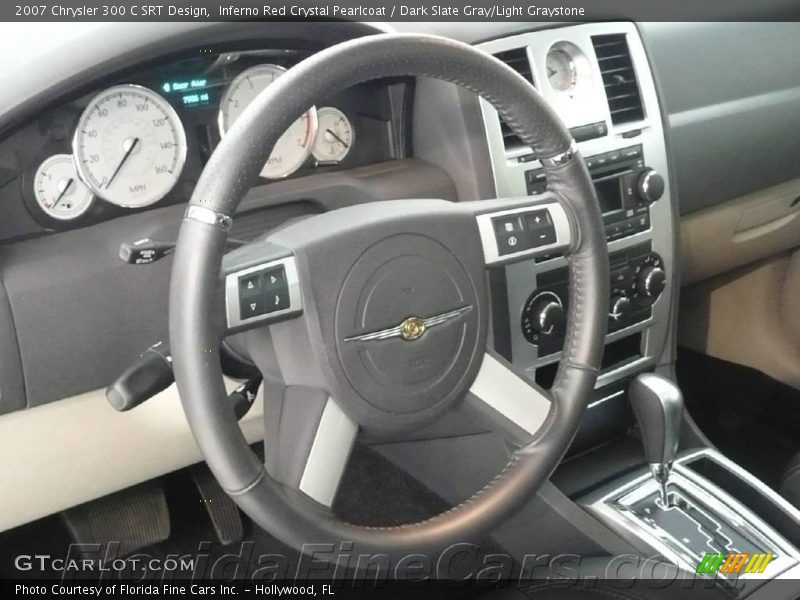 Inferno Red Crystal Pearlcoat / Dark Slate Gray/Light Graystone 2007 Chrysler 300 C SRT Design