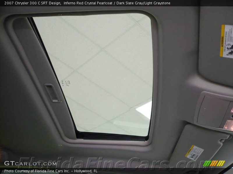 Inferno Red Crystal Pearlcoat / Dark Slate Gray/Light Graystone 2007 Chrysler 300 C SRT Design
