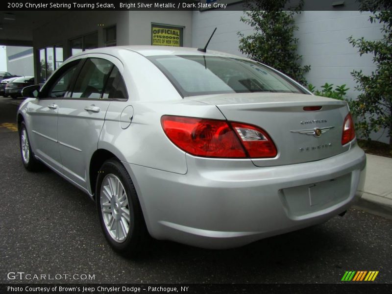 Bright Silver Metallic / Dark Slate Gray 2009 Chrysler Sebring Touring Sedan