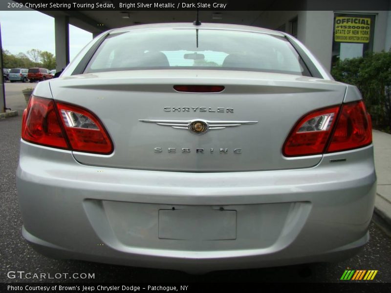 Bright Silver Metallic / Dark Slate Gray 2009 Chrysler Sebring Touring Sedan