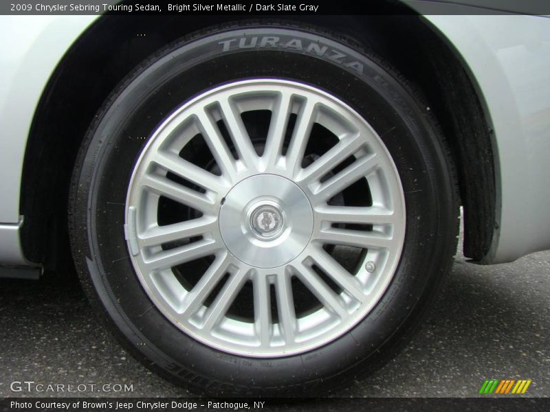 Bright Silver Metallic / Dark Slate Gray 2009 Chrysler Sebring Touring Sedan