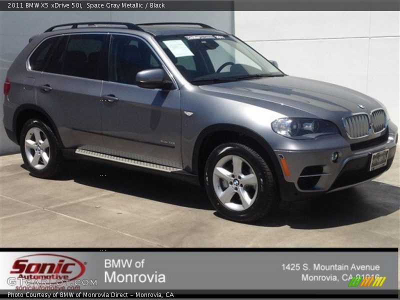 Space Gray Metallic / Black 2011 BMW X5 xDrive 50i