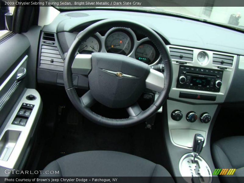 Bright Silver Metallic / Dark Slate Gray 2009 Chrysler Sebring Touring Sedan