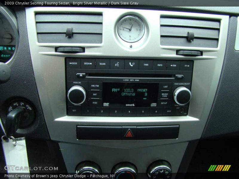 Bright Silver Metallic / Dark Slate Gray 2009 Chrysler Sebring Touring Sedan