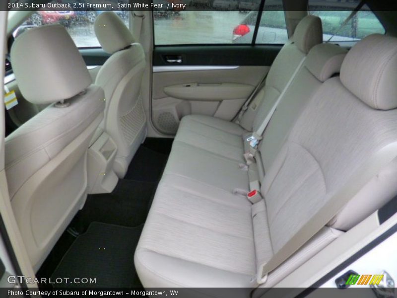 Satin White Pearl / Ivory 2014 Subaru Outback 2.5i Premium
