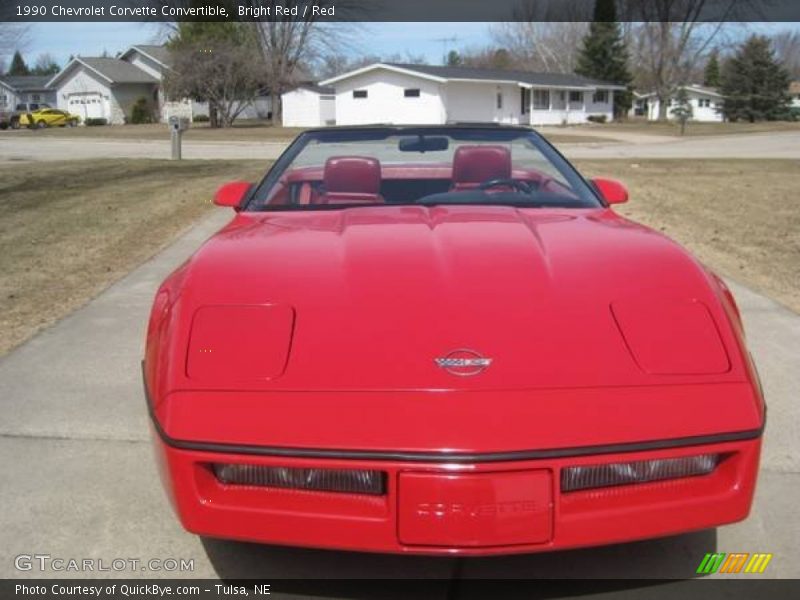 Bright Red / Red 1990 Chevrolet Corvette Convertible