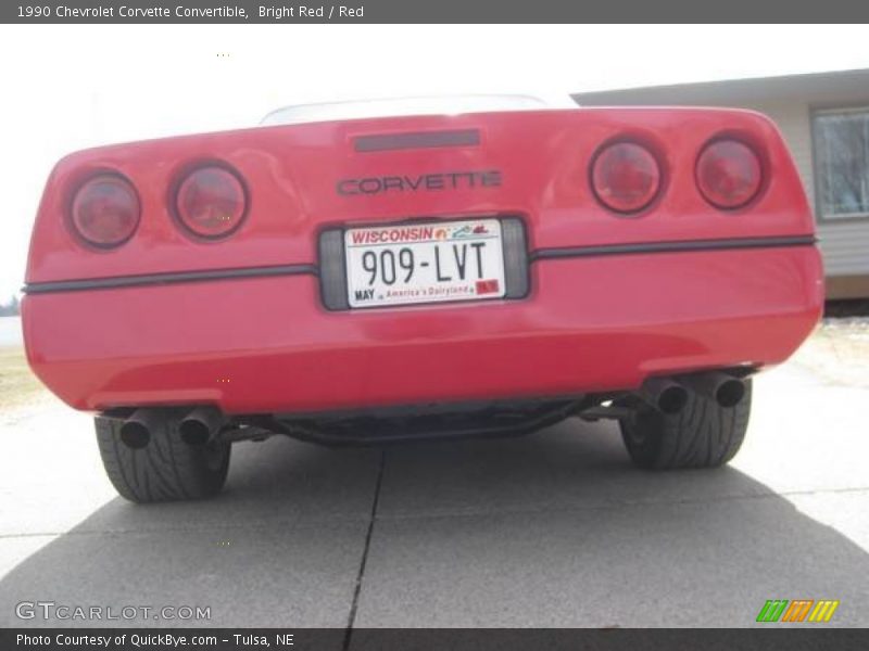 Bright Red / Red 1990 Chevrolet Corvette Convertible