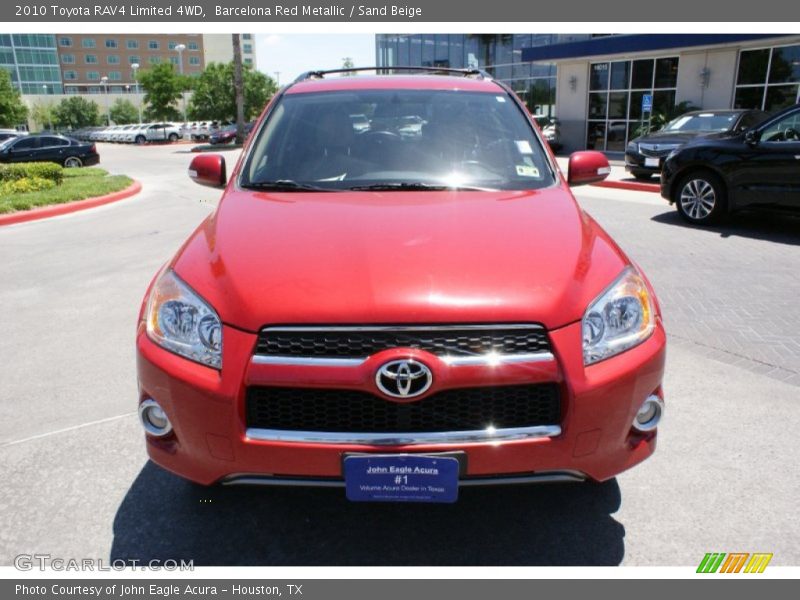 Barcelona Red Metallic / Sand Beige 2010 Toyota RAV4 Limited 4WD