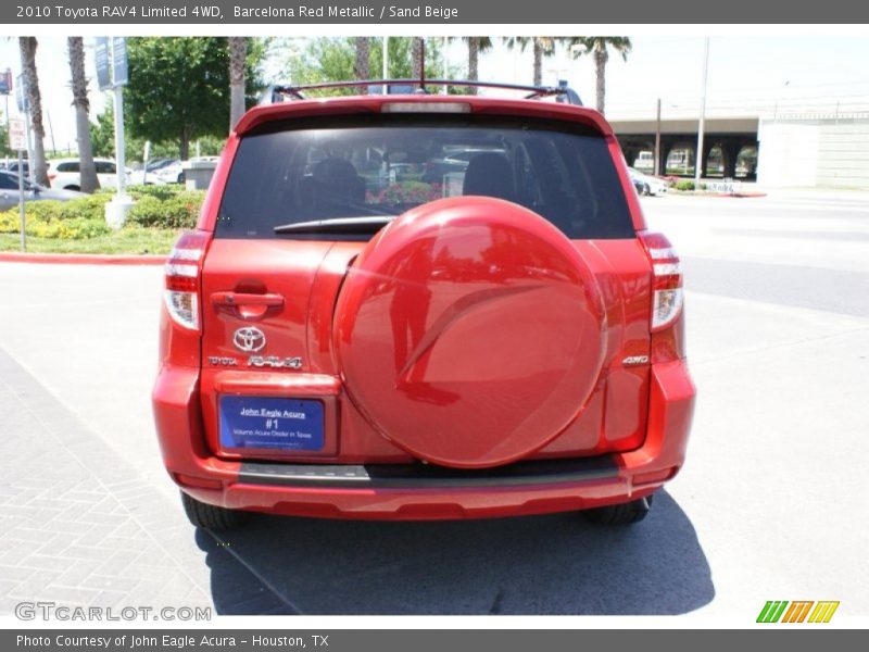 Barcelona Red Metallic / Sand Beige 2010 Toyota RAV4 Limited 4WD