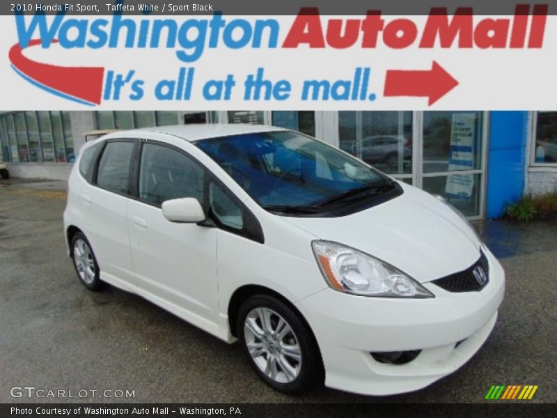 Taffeta White / Sport Black 2010 Honda Fit Sport