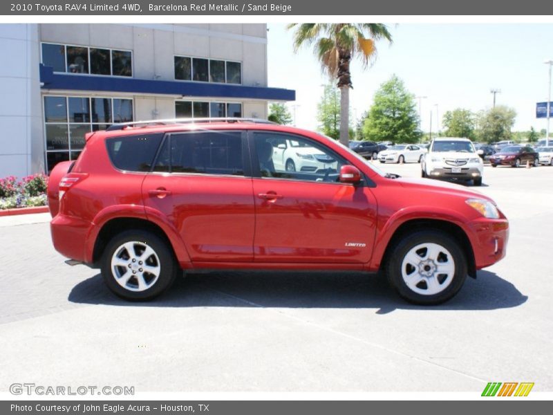 Barcelona Red Metallic / Sand Beige 2010 Toyota RAV4 Limited 4WD