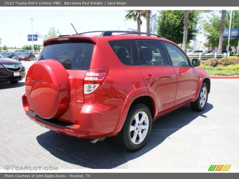 Barcelona Red Metallic / Sand Beige 2010 Toyota RAV4 Limited 4WD