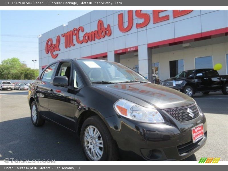 Metallic Star Silver / Black 2013 Suzuki SX4 Sedan LE Popular Package