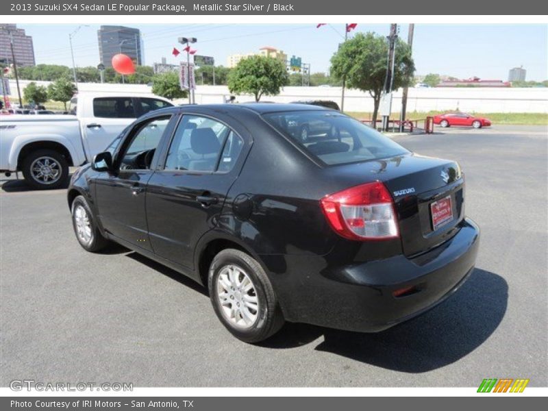 Metallic Star Silver / Black 2013 Suzuki SX4 Sedan LE Popular Package